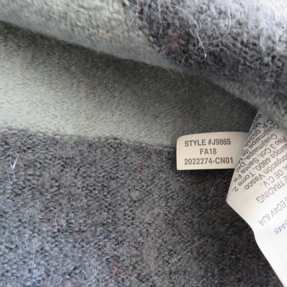 MADEWELL Crofton Striped Pullover Sweater in Coziest Yarn Heather Sesame - Sz S - Picture 14 of 15